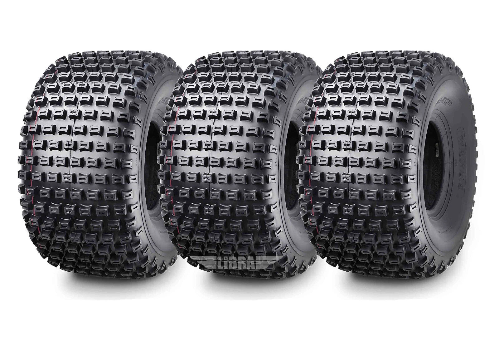 Set of 4 ATV Tires 22X11-8 Dimple Knobby 10026 4PR for 3 Wheeler