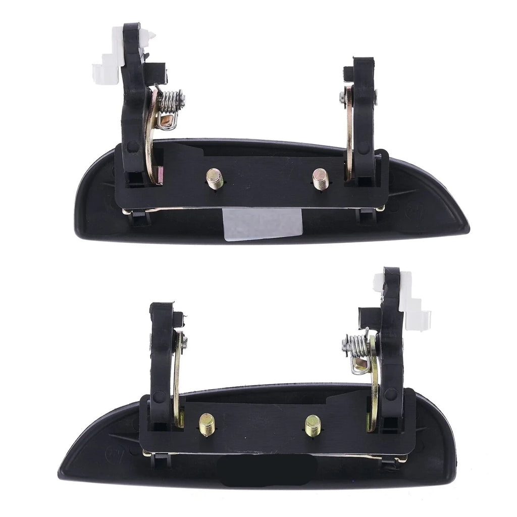 2 x Front Left & Right Outer Door Handle Smooth Black for Kia Rio (2002–2005)