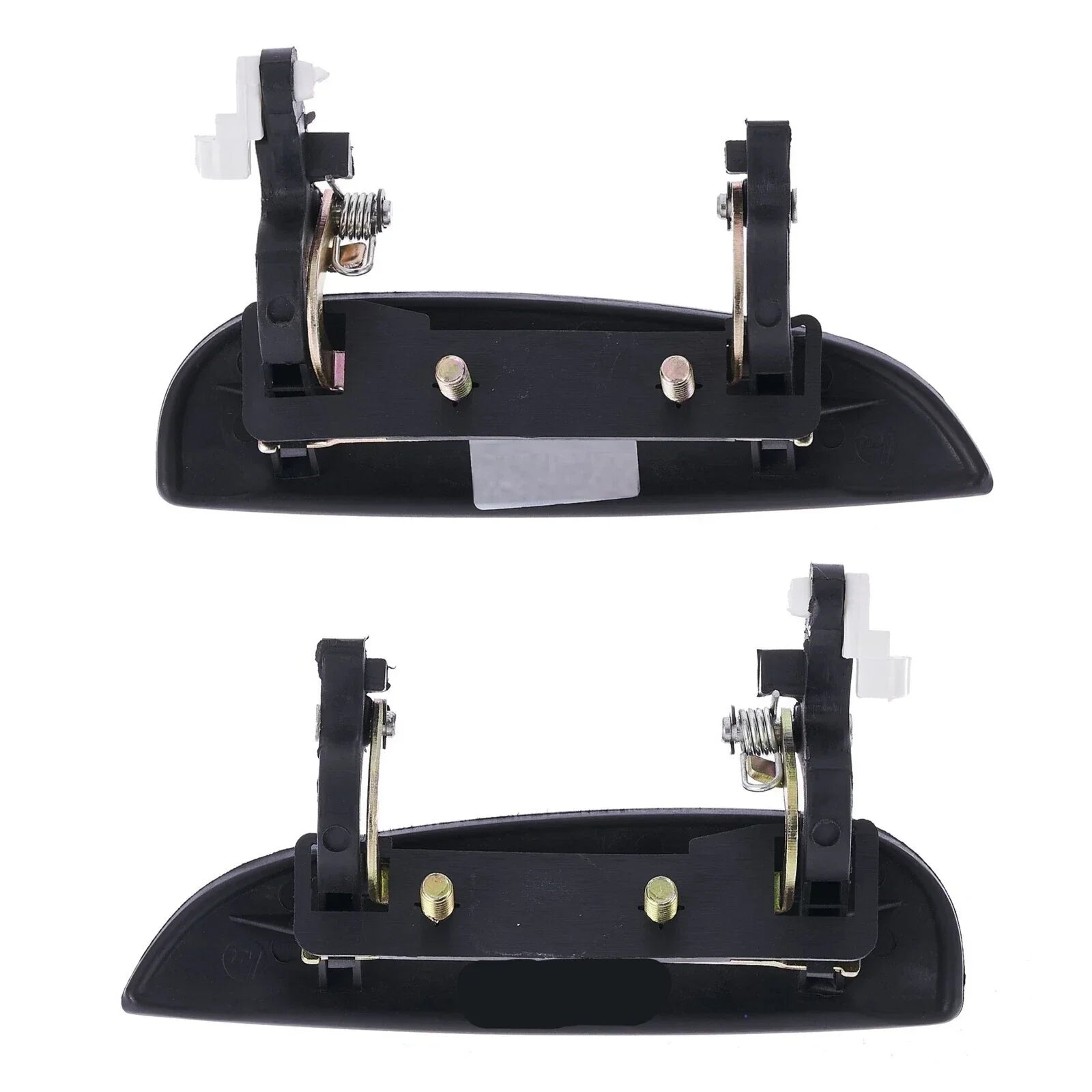 2 x Front Left & Right Outer Door Handle Smooth Black for Kia Rio (2002–2005)