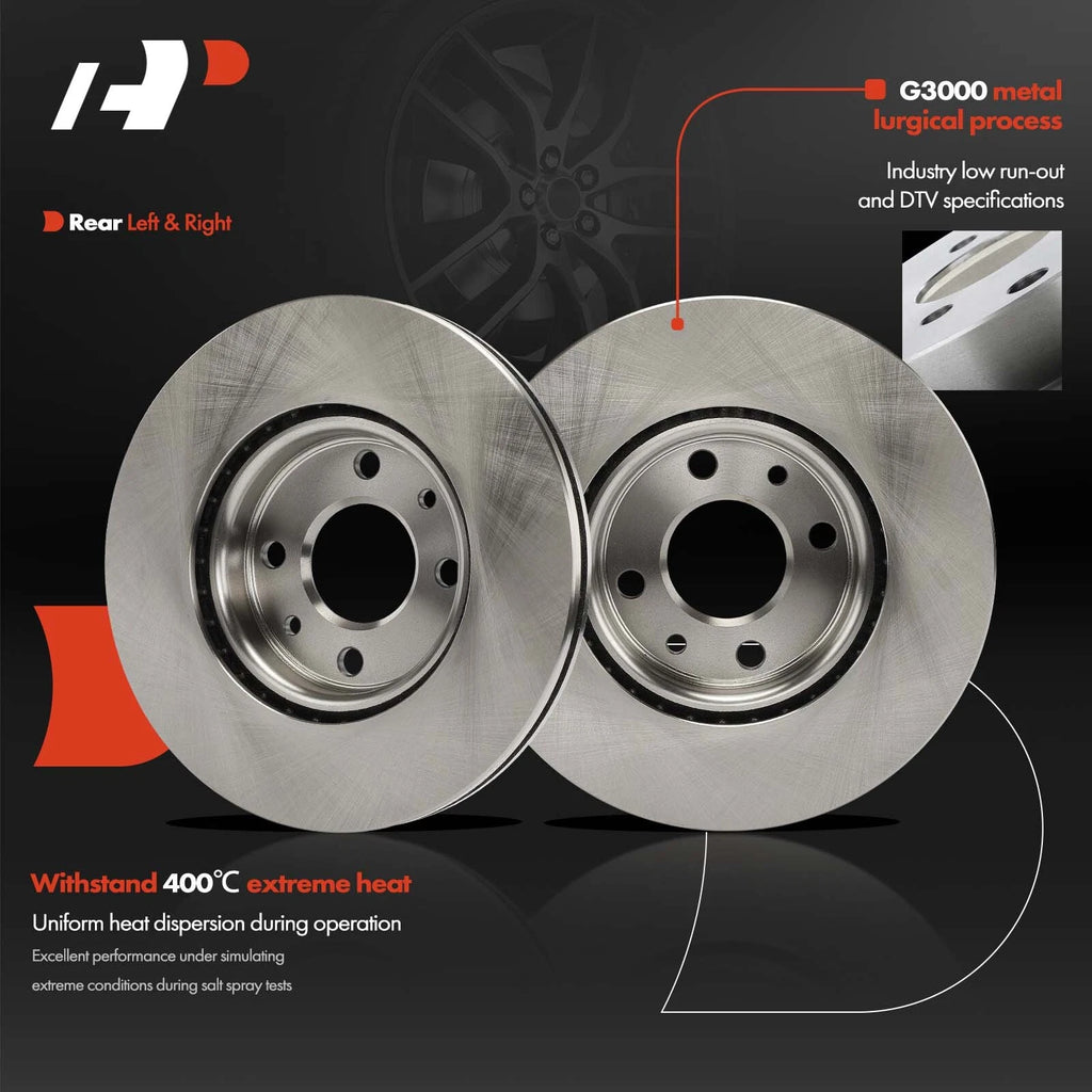 Drilled Brake Rotors & Ceramic Pads for BMW 328i xDrive 330i (2012–2019)