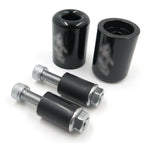 Weight Bar End Black Rubber for Kawasaki Ninja 250R EX250 (1987–2012) & 650R EX650 (2006–2012)