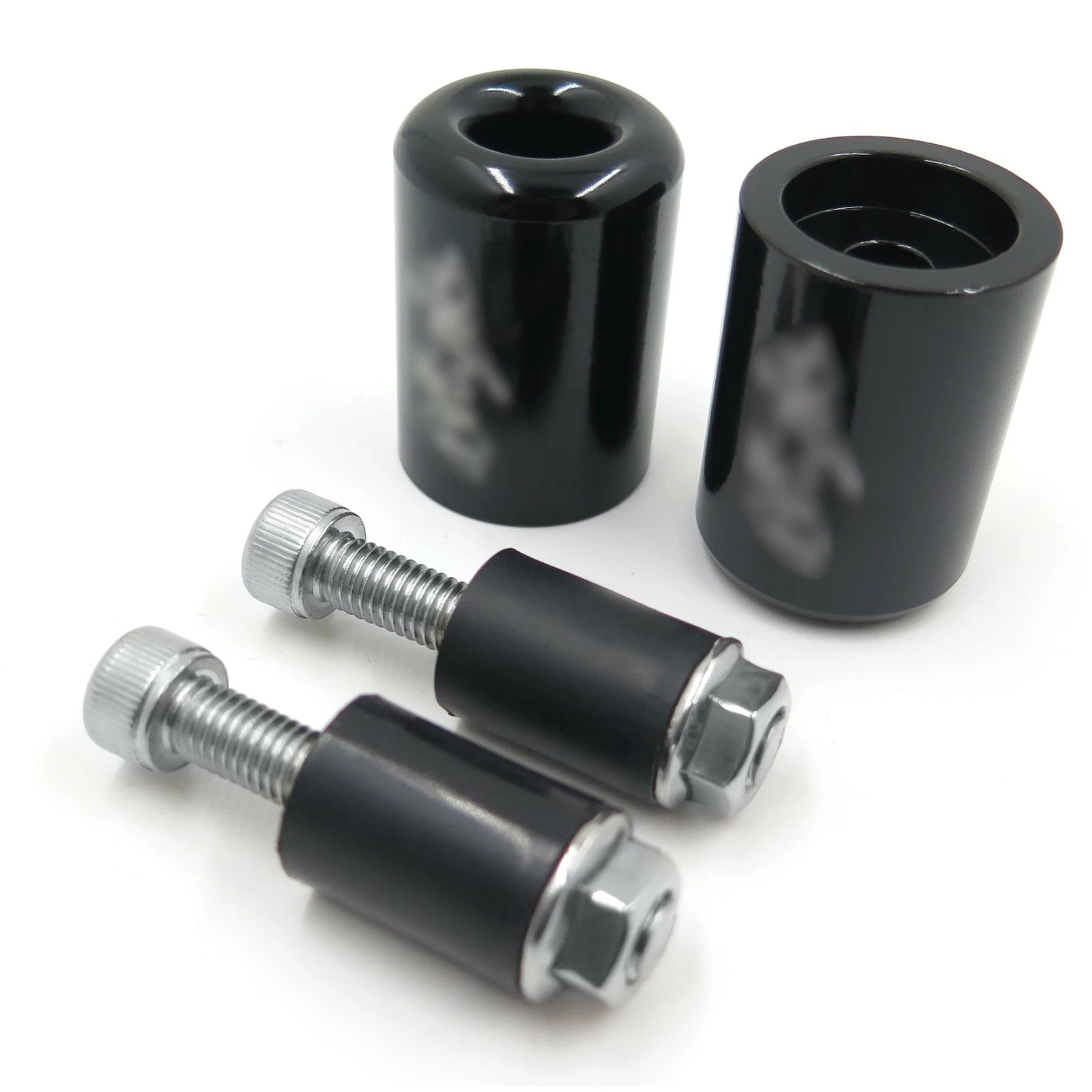 Weight Bar End Black Rubber for Kawasaki Ninja 250R EX250 (1987–2012) & 650R EX650 (2006–2012)