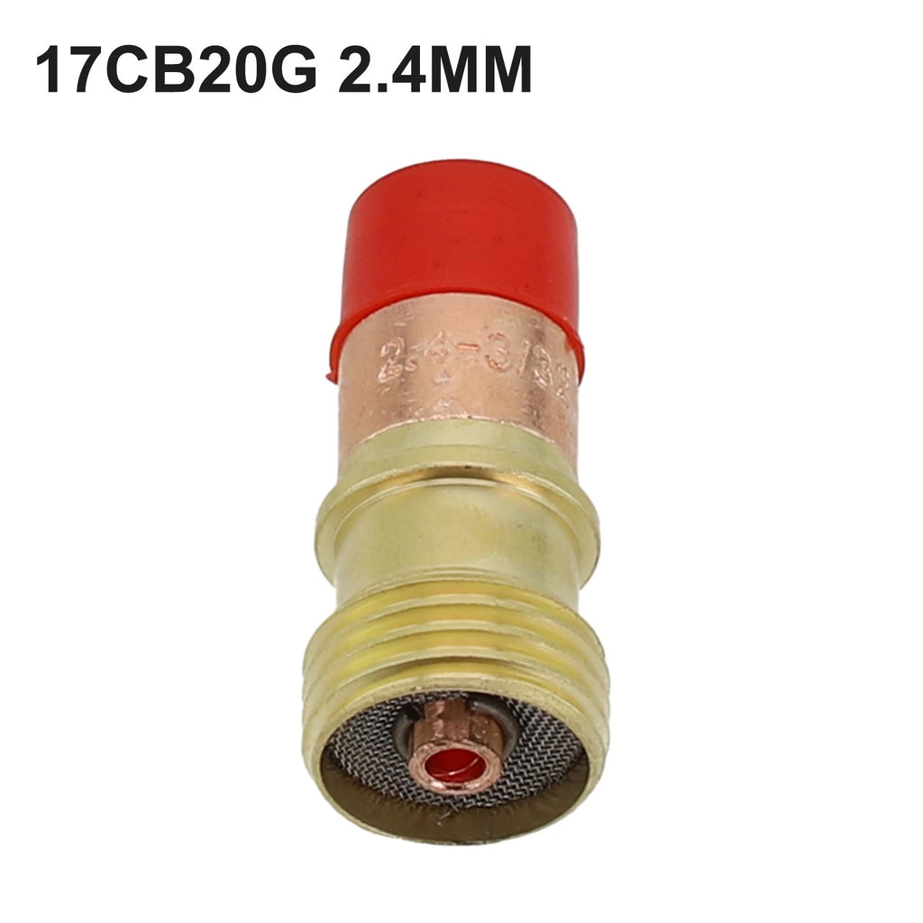 Gas Lens & Chuck Body for Tig WP-17/18/26 (Brass Collets)