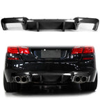 Rear Diffuser for BMW F10 M5 (2012–2016) - Carbon Fiber Style Quad Tips