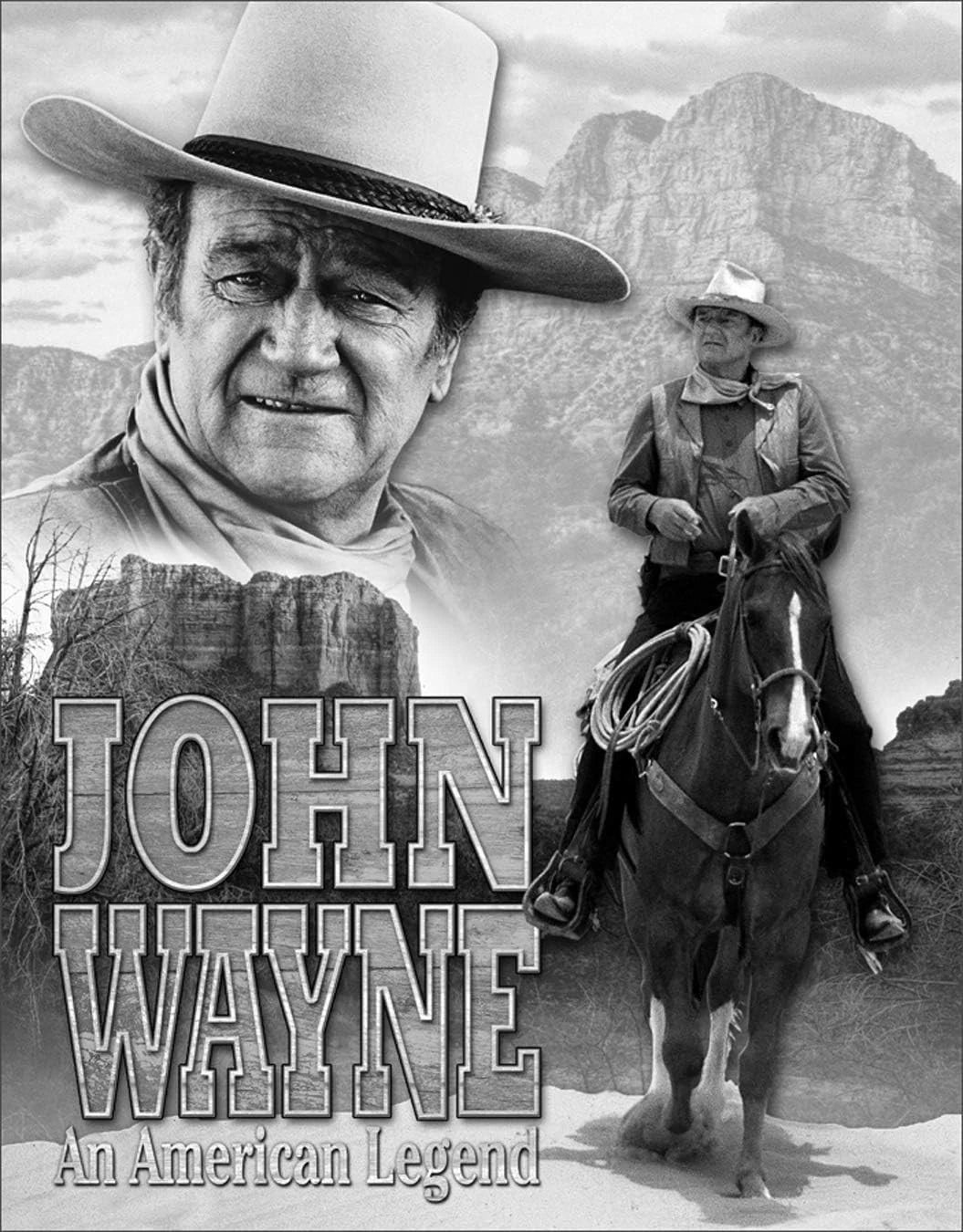 Tin Sign for John Wayne American Legend (Classic Cowboy Film Star)