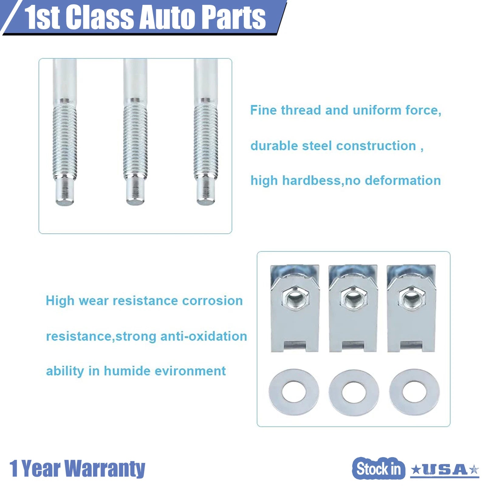 Set of 6 Bed Mounting Bolts for Ford F150, Lincoln Mark LT (2004–2014)