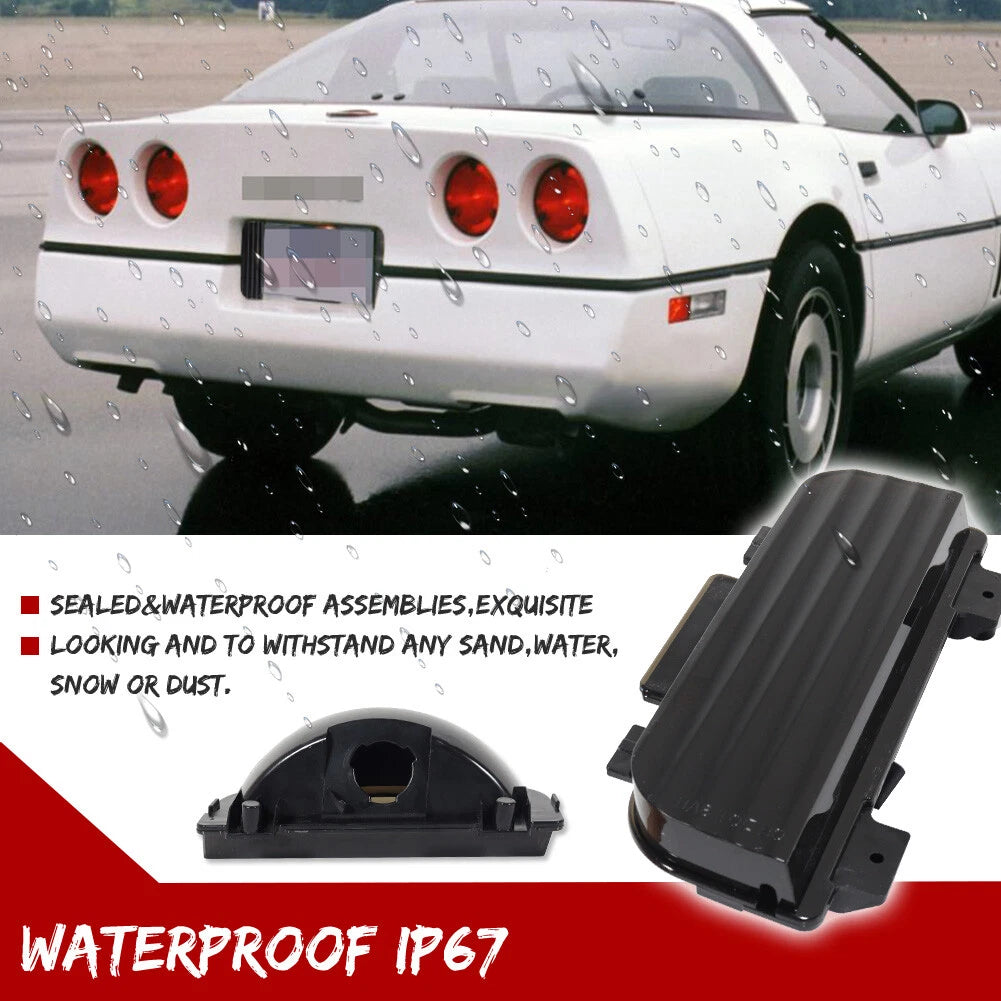 2X Smoked Lens Tailgate Reverse Lights for Corvette C4 (1984–1990)
