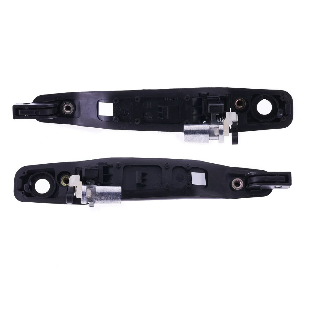 2 x Door Handle Outer Black for Mitsubishi Lancer (2002–2007)