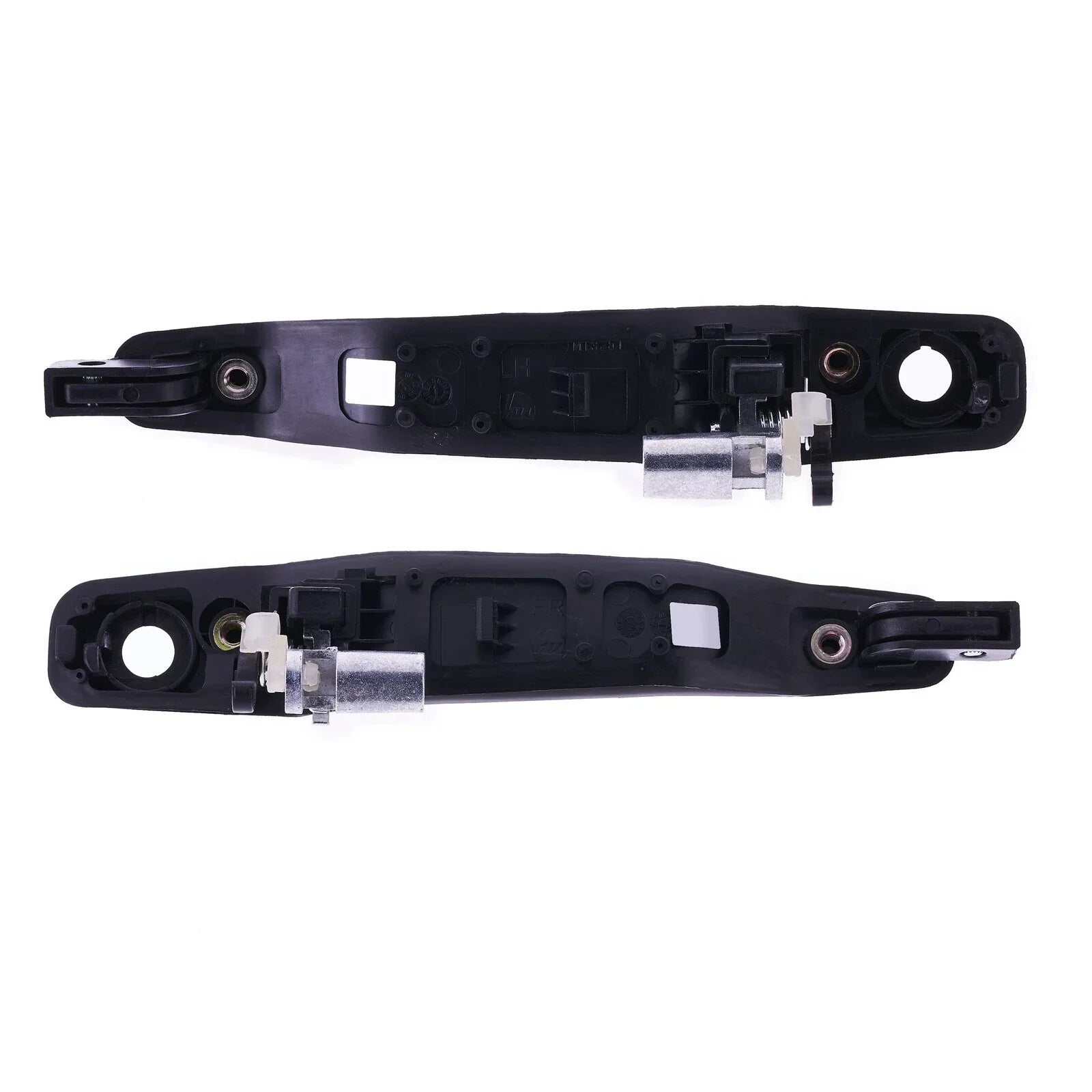 2 x Door Handle Outer Black for Mitsubishi Lancer (2002–2007)