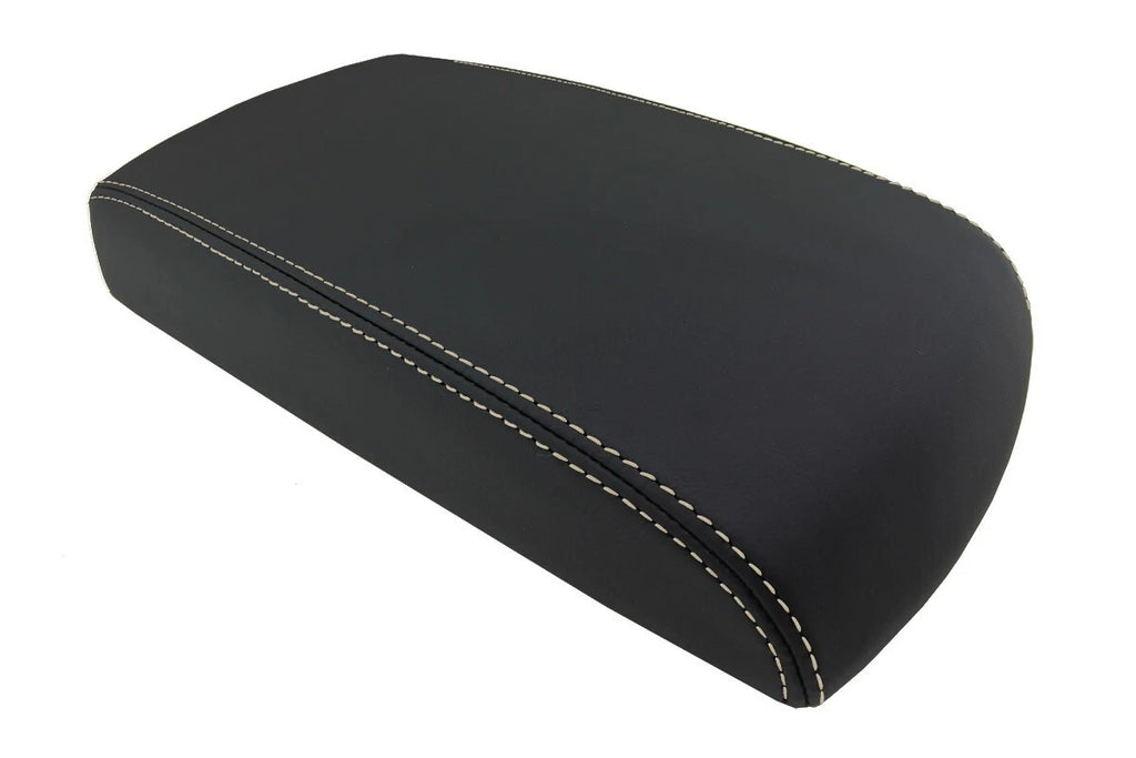 Leather Console Lid Armrest Cover for Chevrolet Impala (2006–2019) Beige Stitch