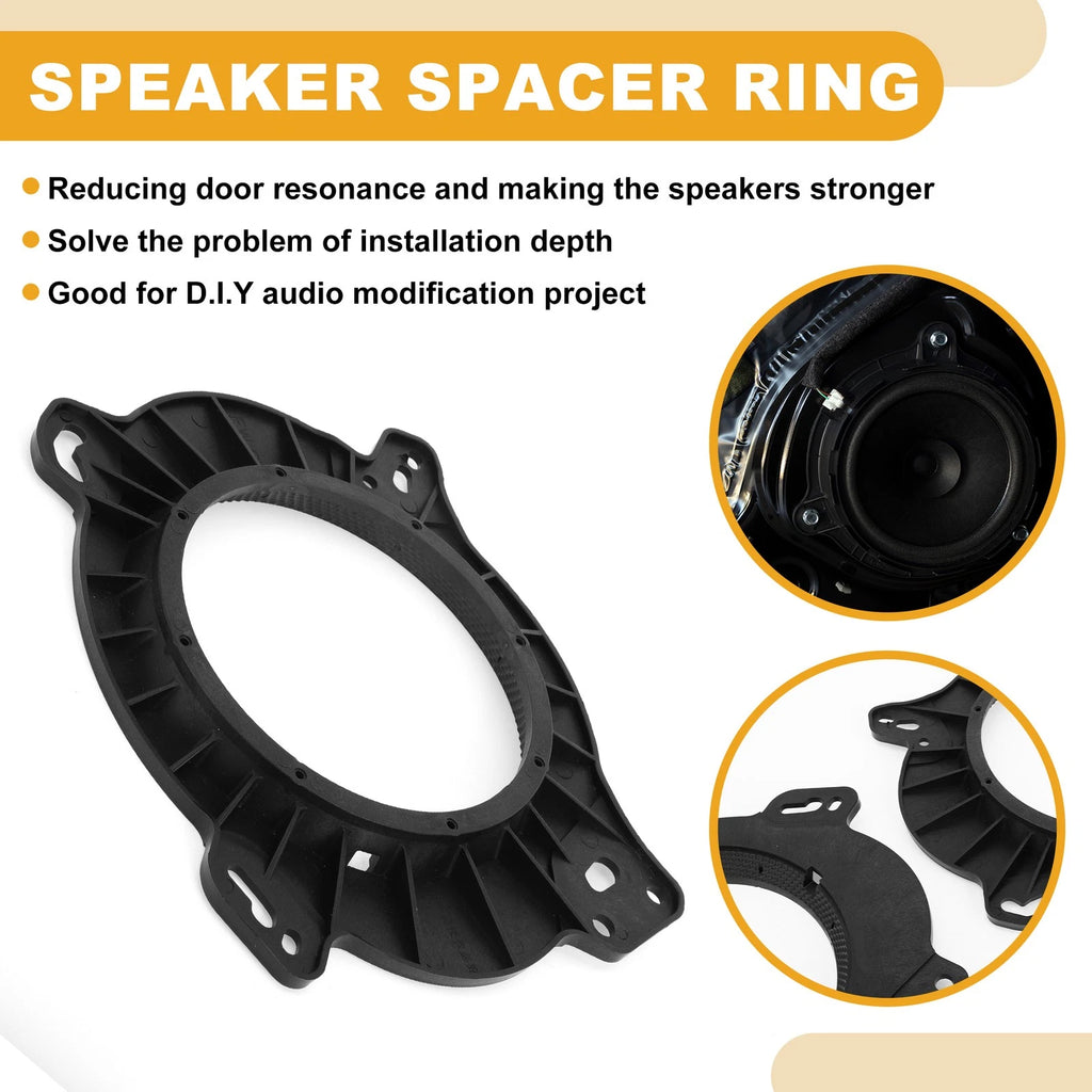 2X Speaker Spacer Ring 6x9" to 6.5" for Toyota (ABS)