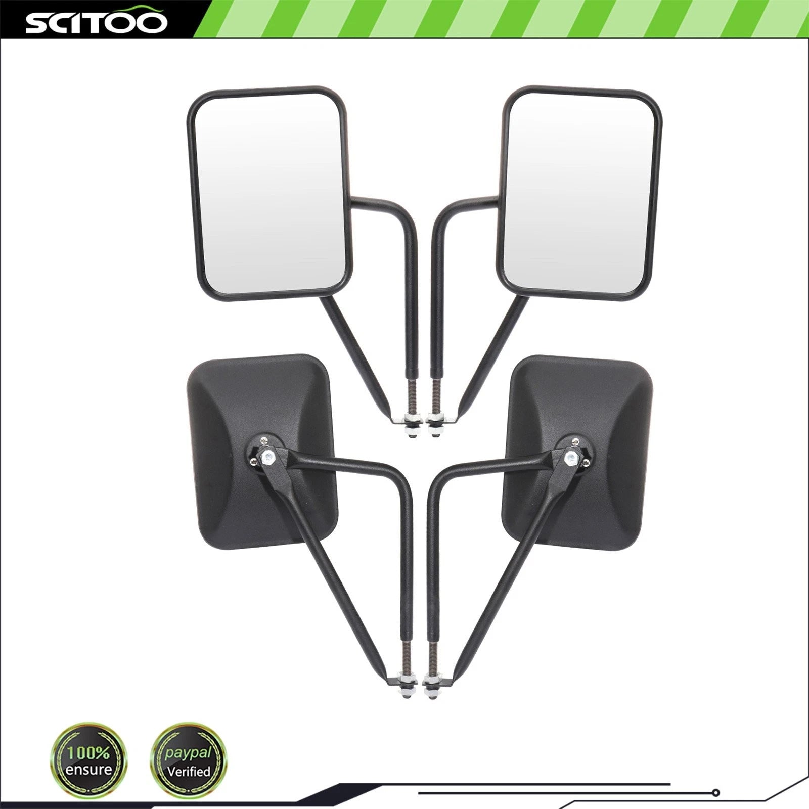 Door Hinge Mirrors for Jeep Wrangler JK JKU CJ YJ (1997–2017)