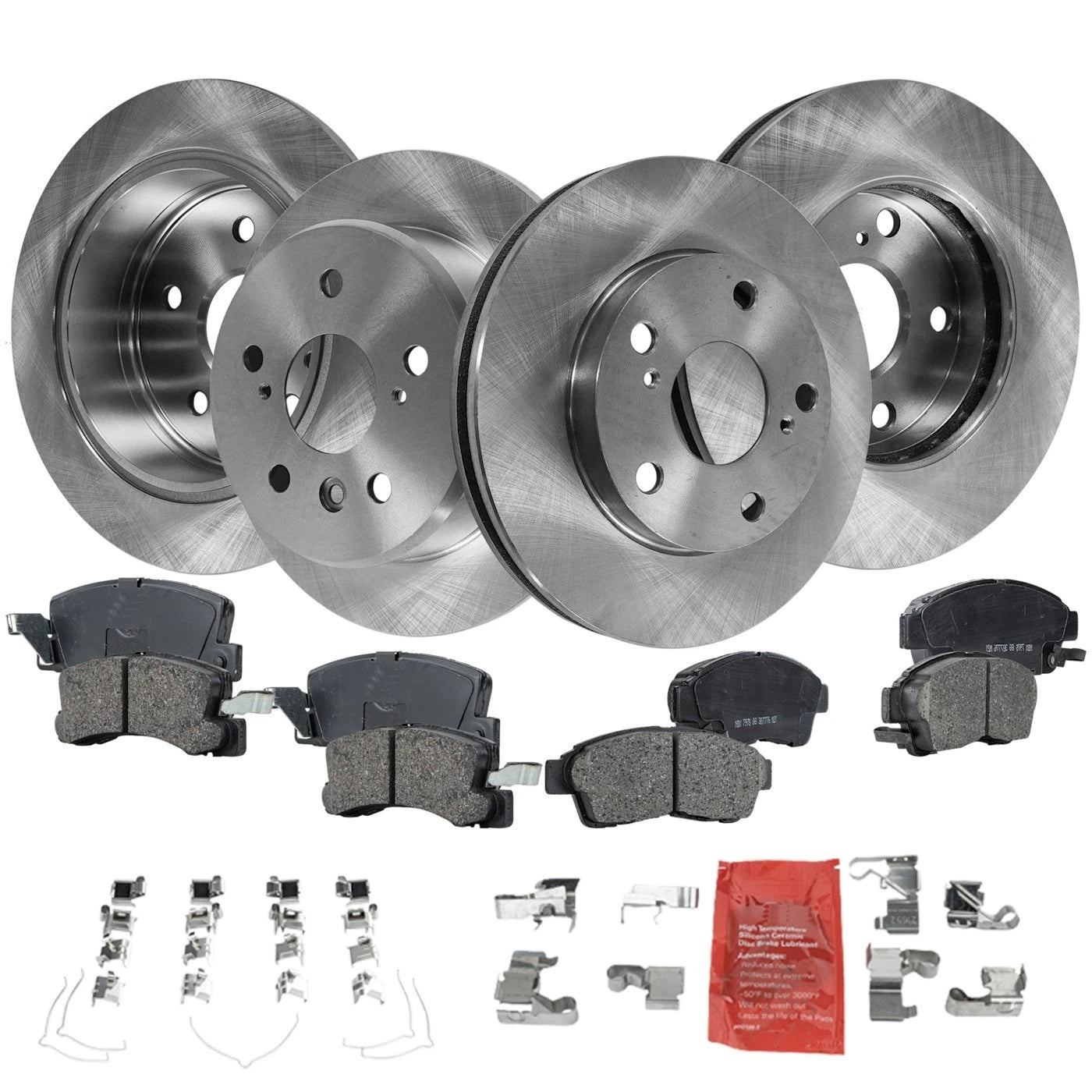 Brake Disc and Pad Kit for Toyota Camry (1992–1996) Front and Rear