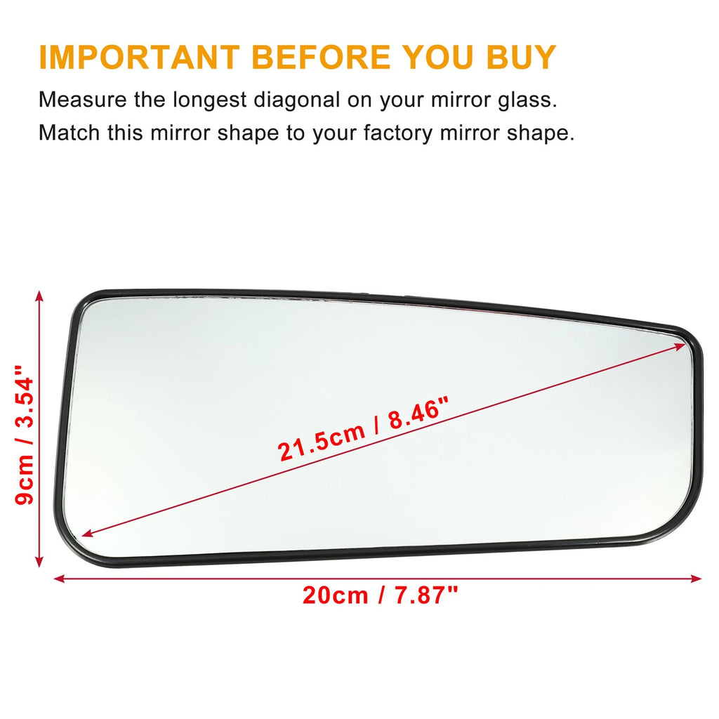 Right Towing Mirror Glass Lower for Ford F-150 F-250 F-350 F-450 F-550 