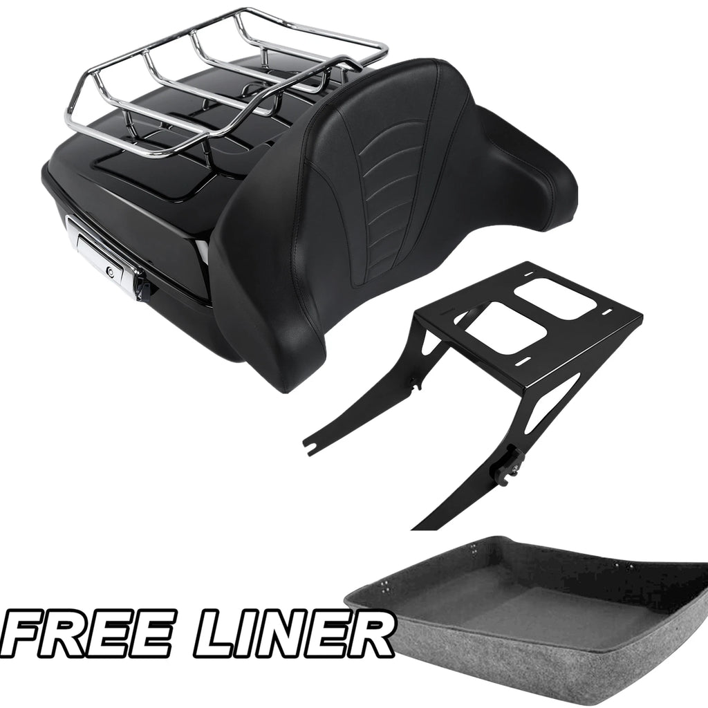 Chopped Trunk Mount Rack Pad for Harley Fat Boy FLSTF (2008–2016)