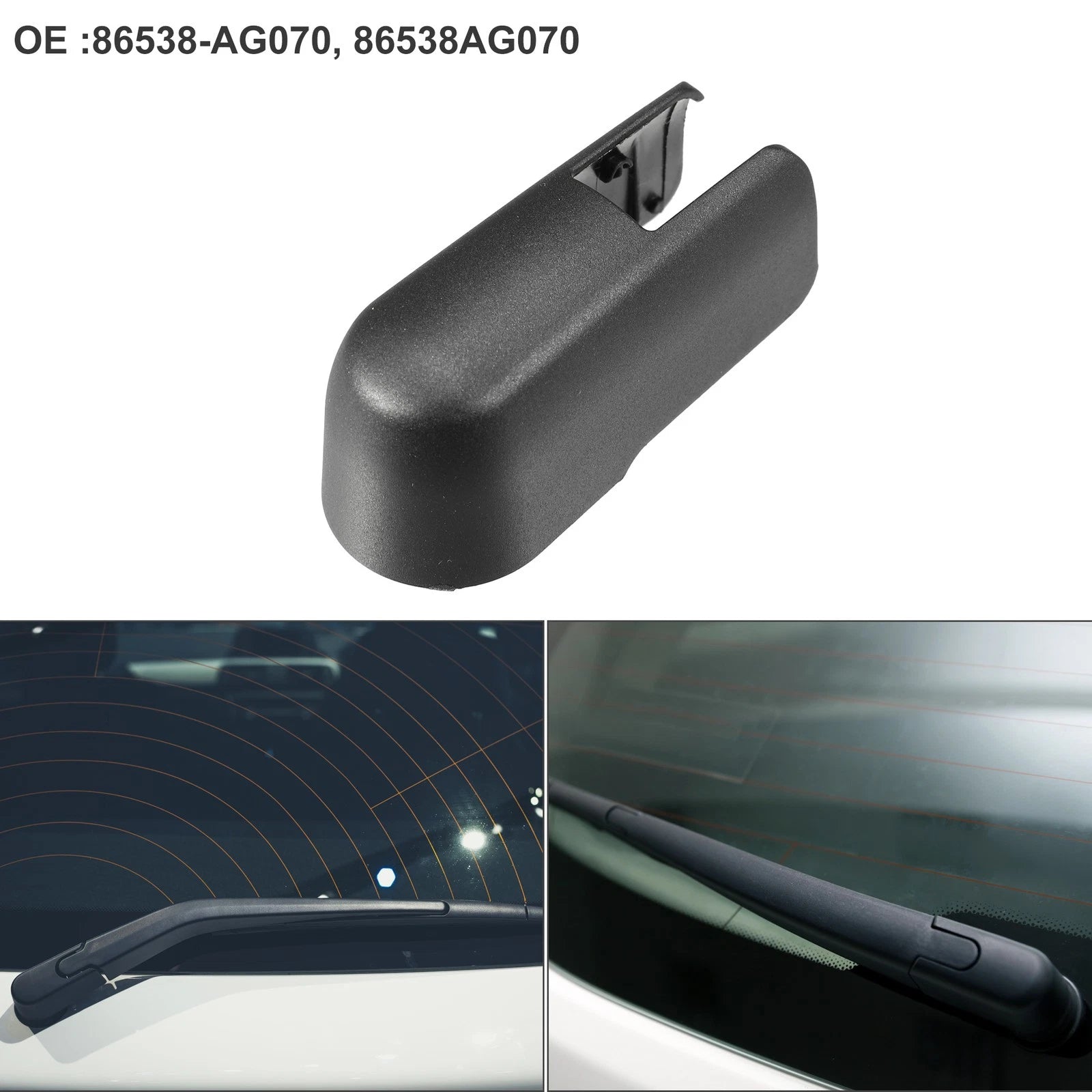 Rear Windshield Wiper Arm Cover Cap for Subaru Crosstrek (2016–2023) 86538-AG070