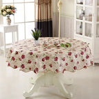 1 Pcs Round Table Cloth for 6 Seaters/4 Seaters (PVC)