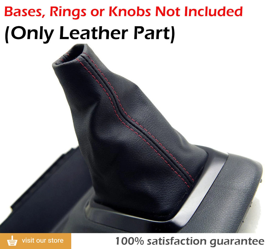 Shift Boot for Honda Civic SI (2012–2015) - Leather with Red Stitching