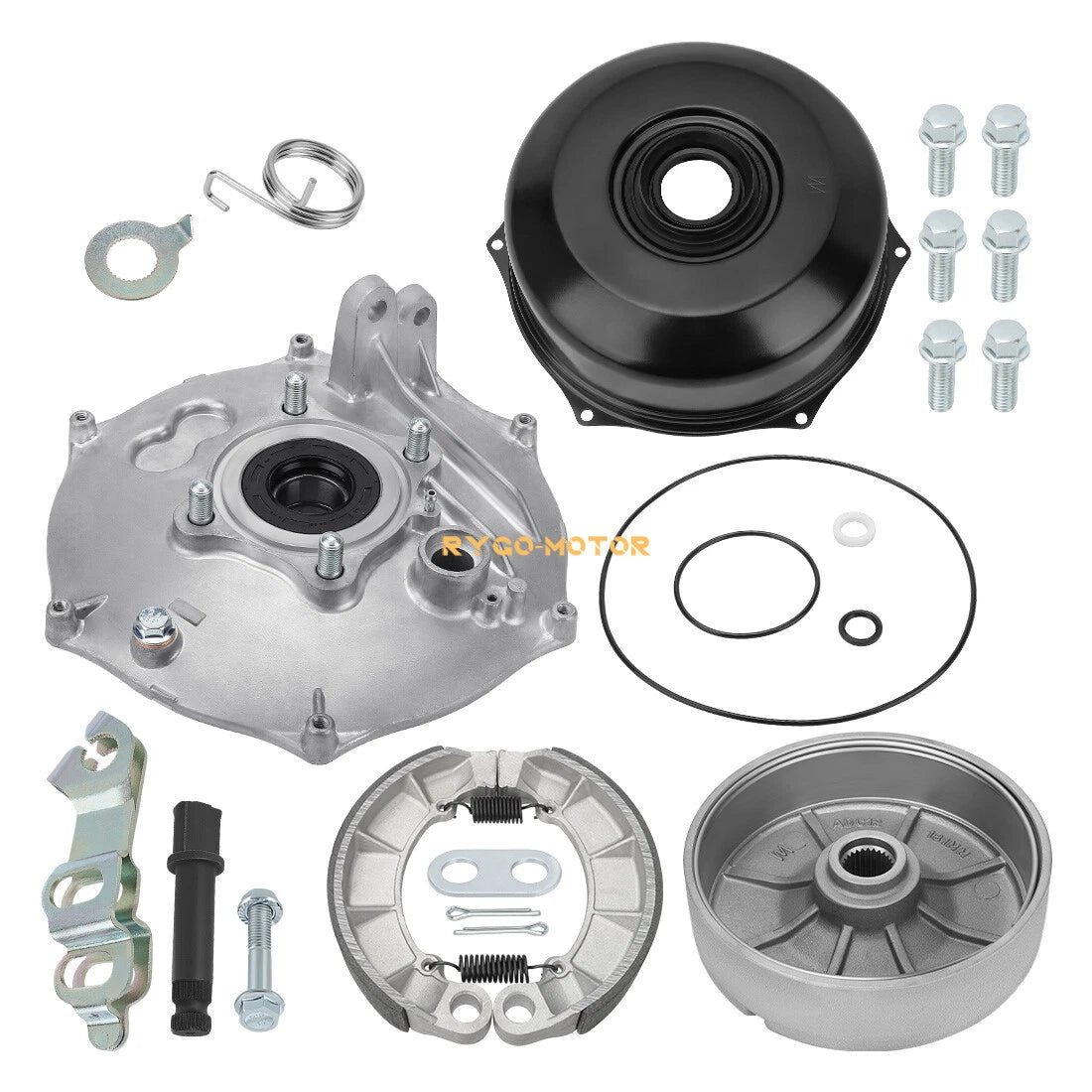 Rear Brake Drum Hub Plate Cover Bearing Seals for Honda Foreman 500 (2005–2013)