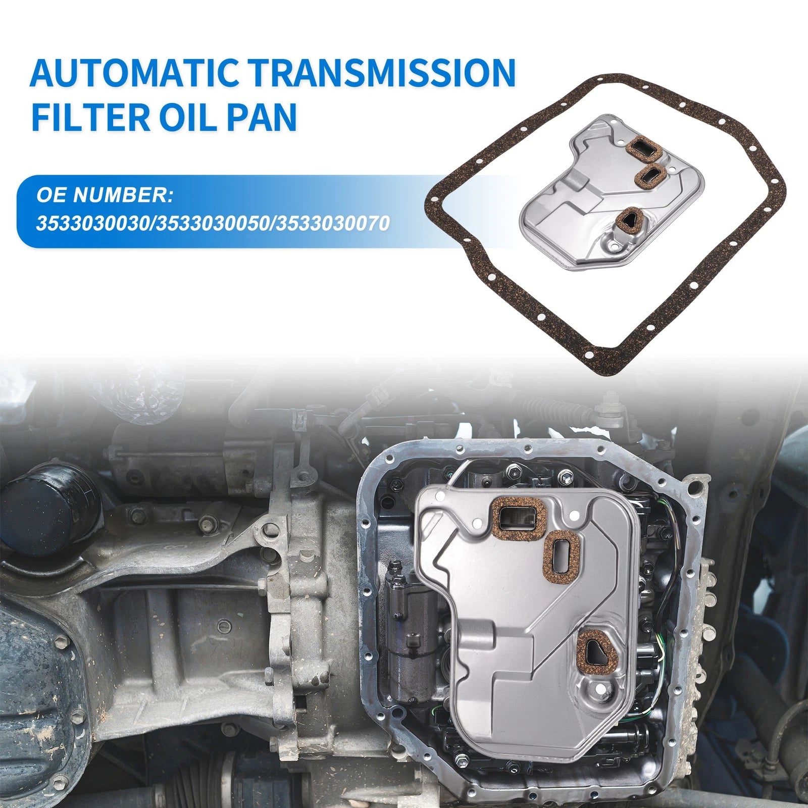 Transmission Filter Oil Pan Gasket Kit for Lexus GS400 (1998–2000) No. 3533030030