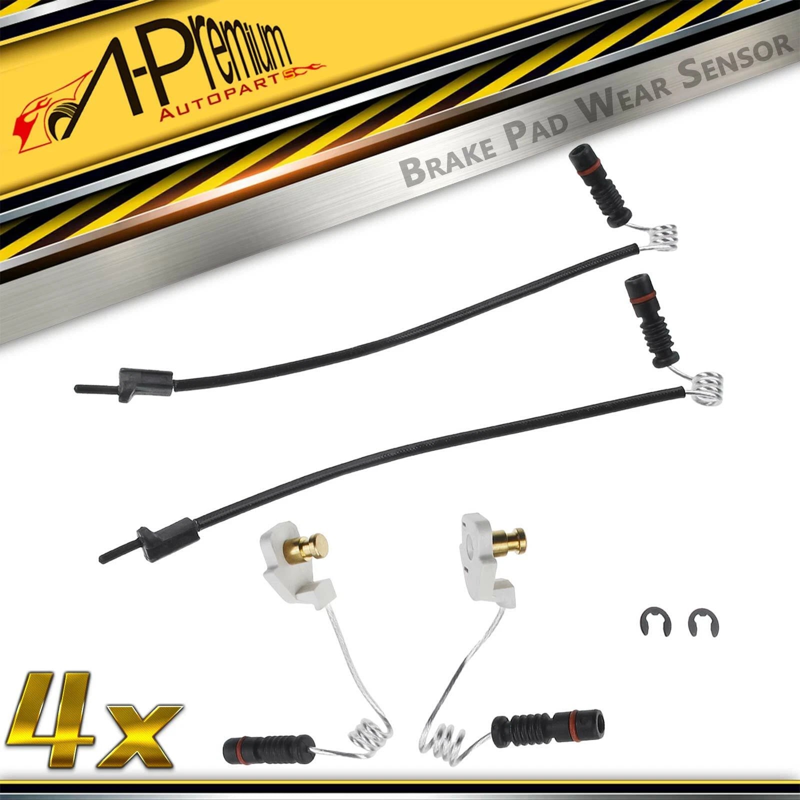 Set of 4 Disc Brake Pad Wear Sensors for Mercedes-Benz ML320 350 (1998–2005)