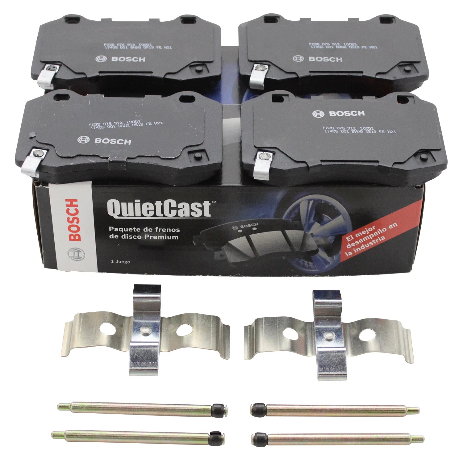 Set of 4 Bosch QuietCast Rear Semi-Metallic Brake Pads for CTS Camaro 300 Charger F430