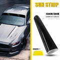 Black Sun Visor Vinyl Decal Strip for Universal Fit (60"x12")