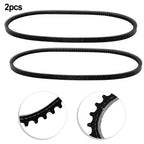 Set of 2 Black Lawn Mower Belts for Toro