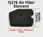 Reusable Cotton Air Filter for Kawasaki TJ27, TJ27E, TJ27V (2 Cycle)