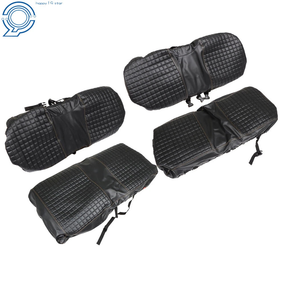 Set of 4 Black Seat Covers for E-Z-GO Medalist TXT Golf Carts (1994–2013)