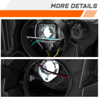 LED DRL Chrome Headlights for Chevy Avalanche Silverado (2003–2007)
