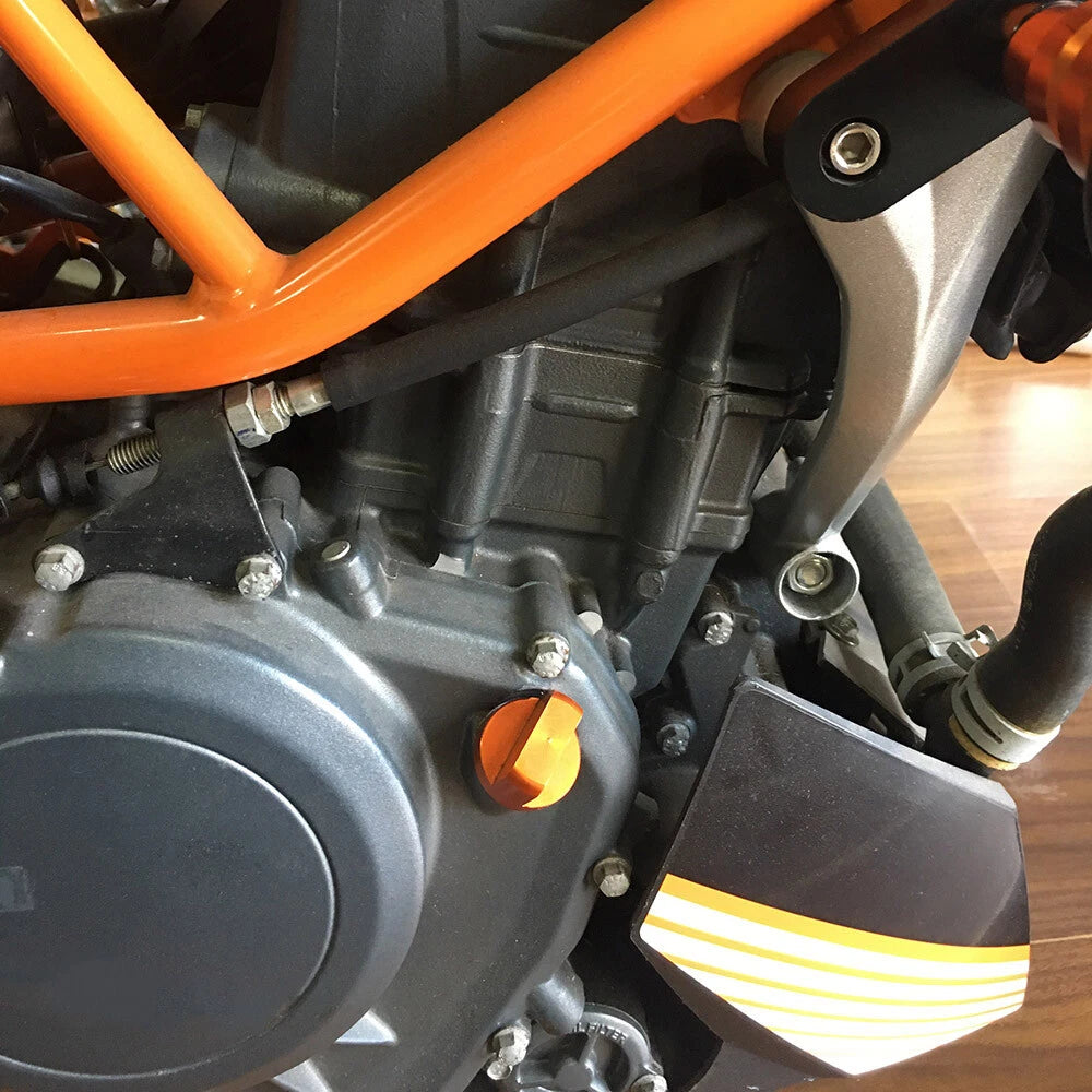 CNC Oil Filler Brake Reservoir Caps for KTM 390 Duke (2011–2015)