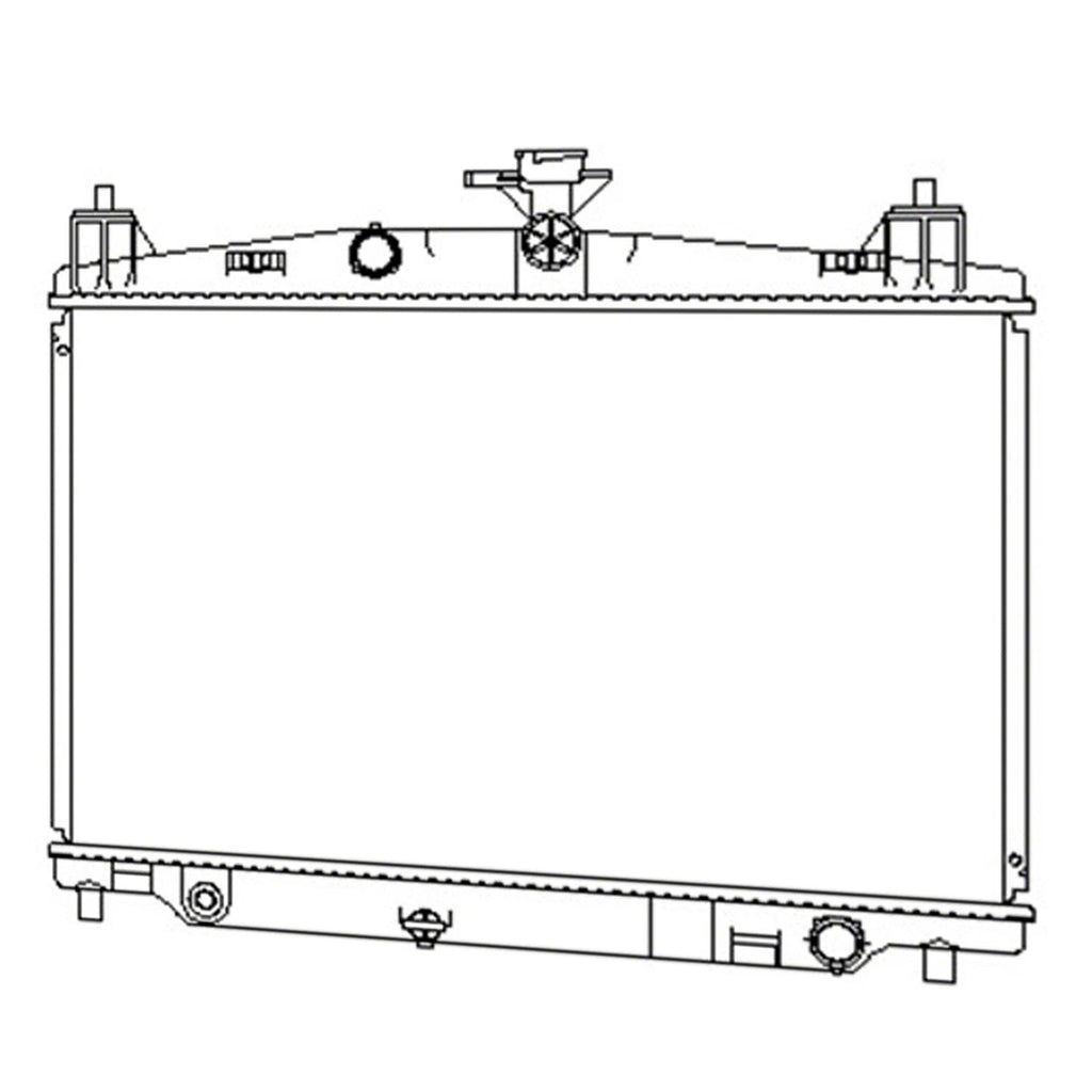 Replacement Radiator Plastic for Mazda 2 (2011–2014)