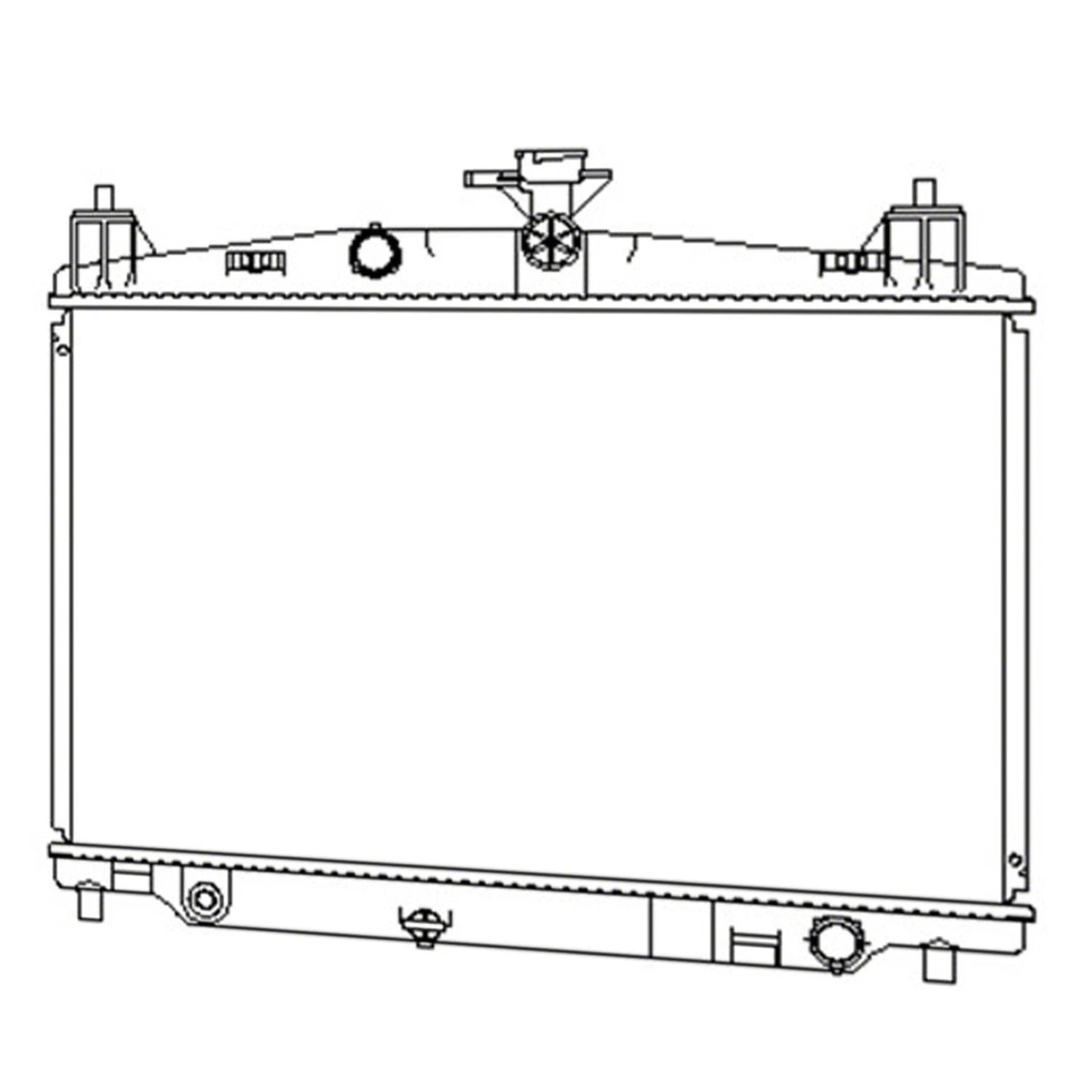 Replacement Radiator Plastic for Mazda 2 (2011–2014)
