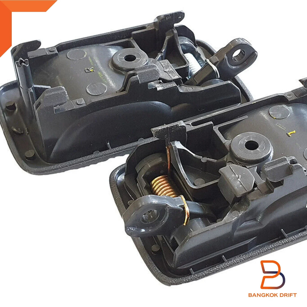 Grey Inner Front Door Handle Pair for Toyota Hilux (1997-2004)
