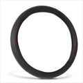 Steering Wheel Cover for - 14.5-15" Grain Leather, Red Stitch