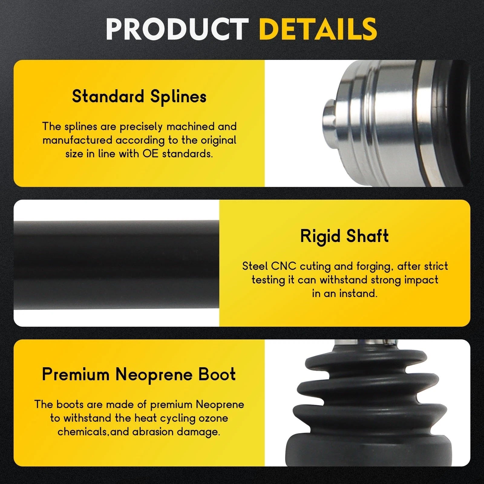 CV Axle Shaft Assembly for BMW X5 X6 X7 (2019–2021)