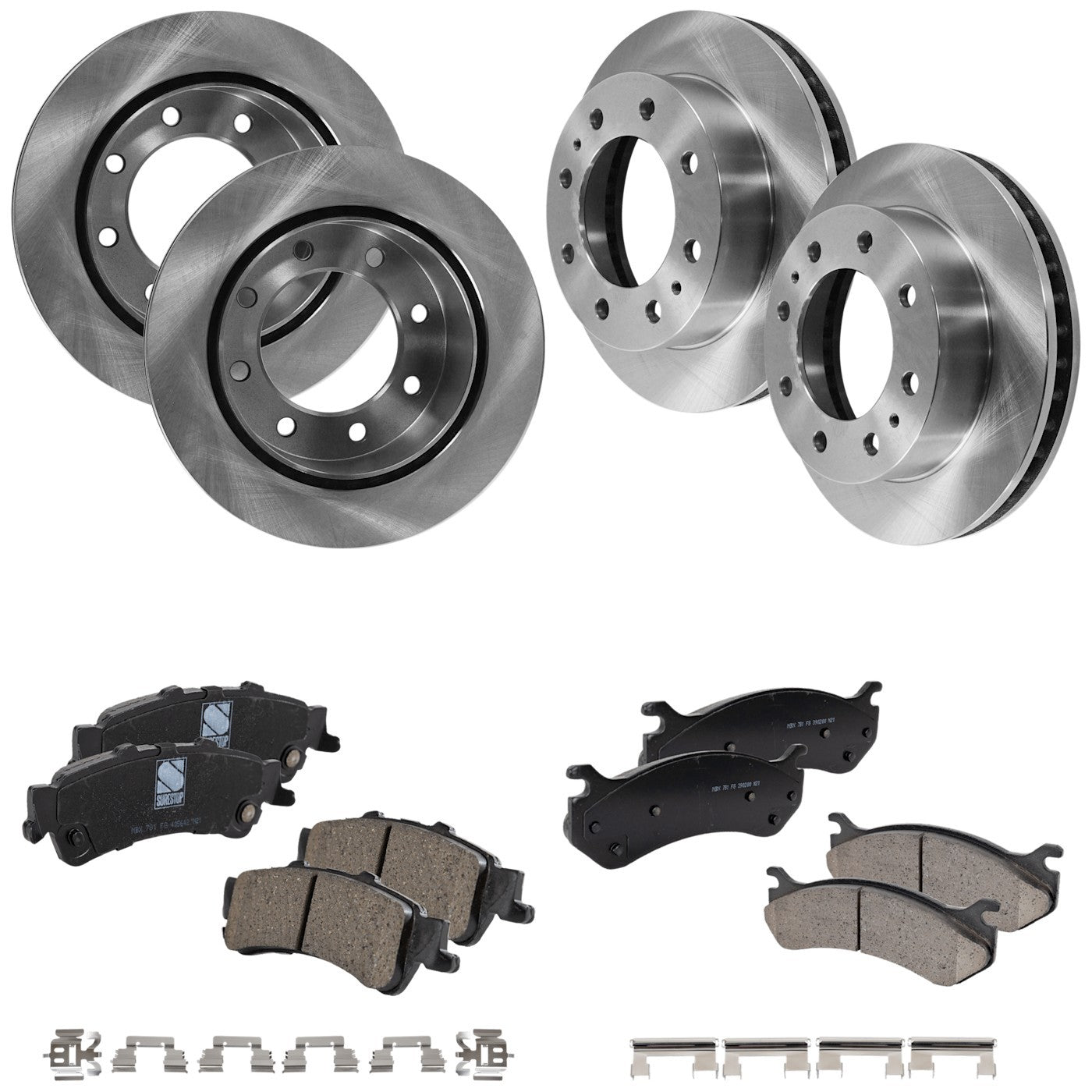 Brake Disc and Pad Kit for Chevrolet Silverado/Sierra 1500 (2004)