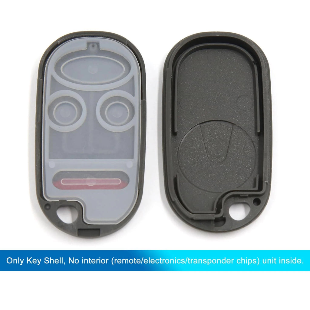 Key Fob Shell Case for Honda Accord (2003–2007) 4 Button Black