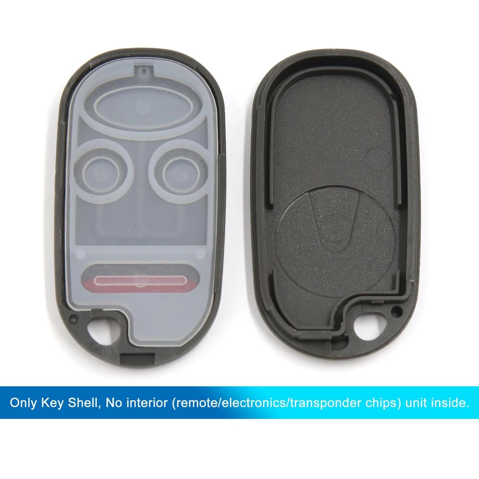 Key Fob Shell Case for Honda Accord (2003–2007) 4 Button Black