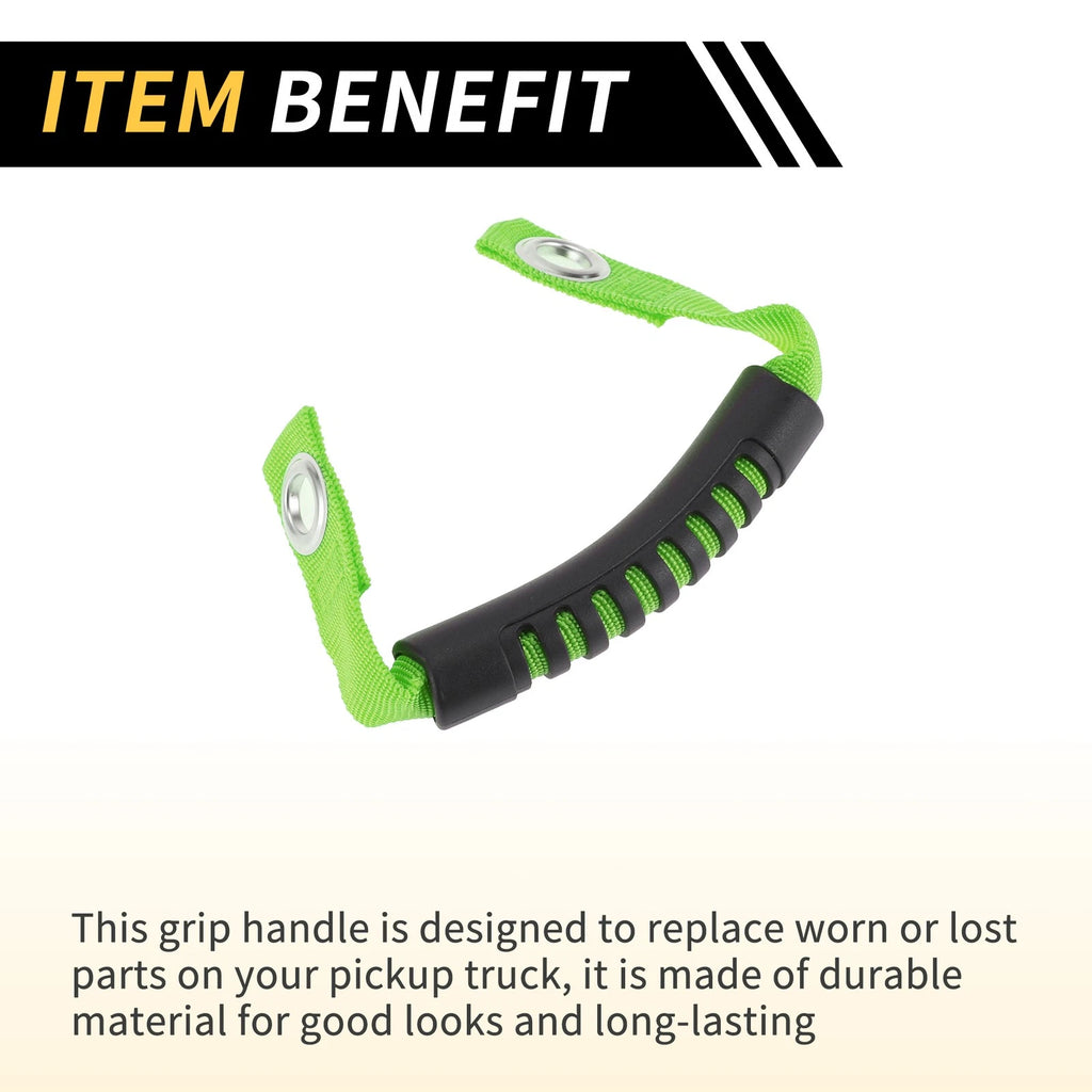 2X Roll Bar Grab Handles for Jeep Wrangler (2007–2023) - Green