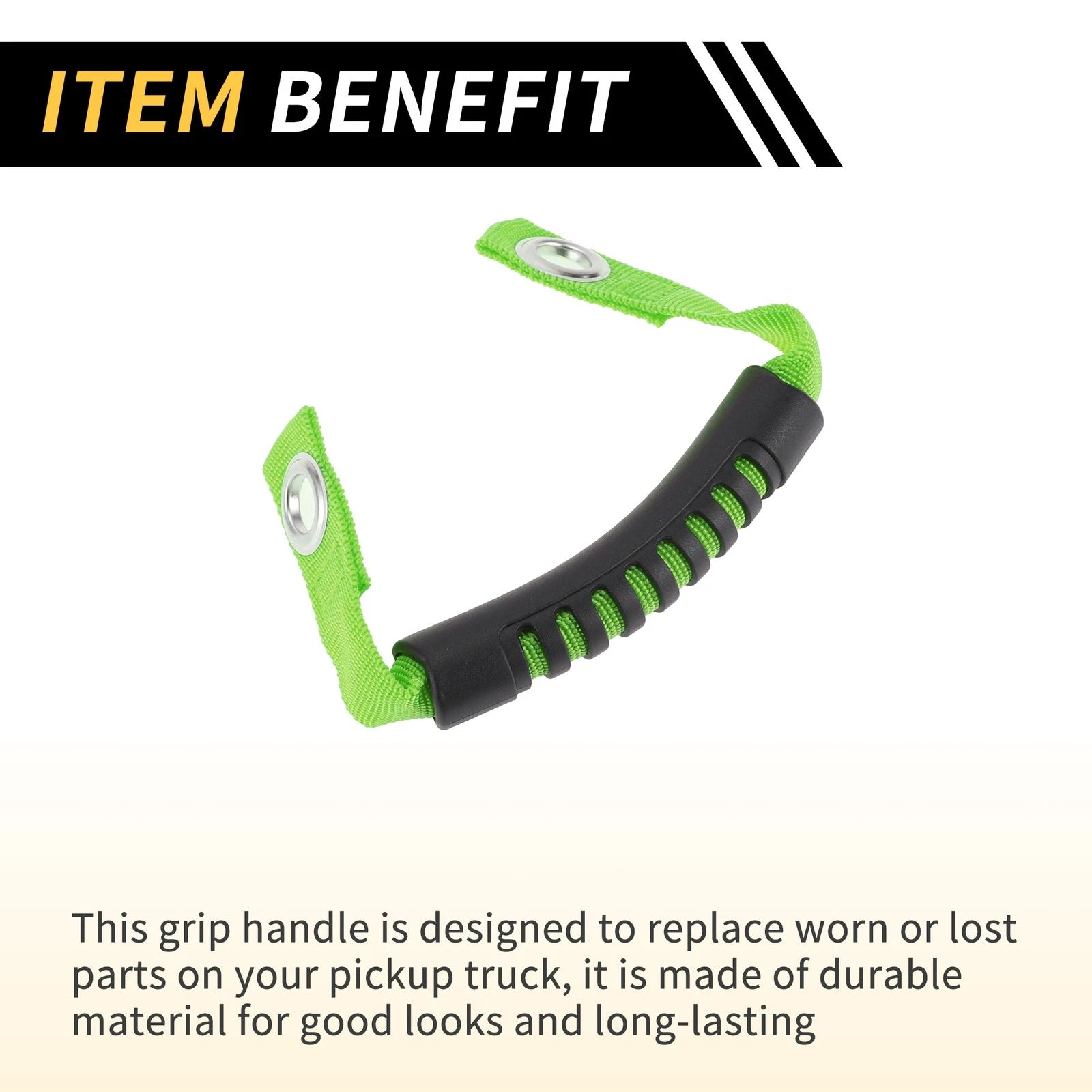 2X Roll Bar Grab Handles for Jeep Wrangler (2007–2023) - Green