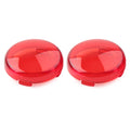 Pair Red Turn Signal Lens Light Cover for Harley Touring Softail Dyna