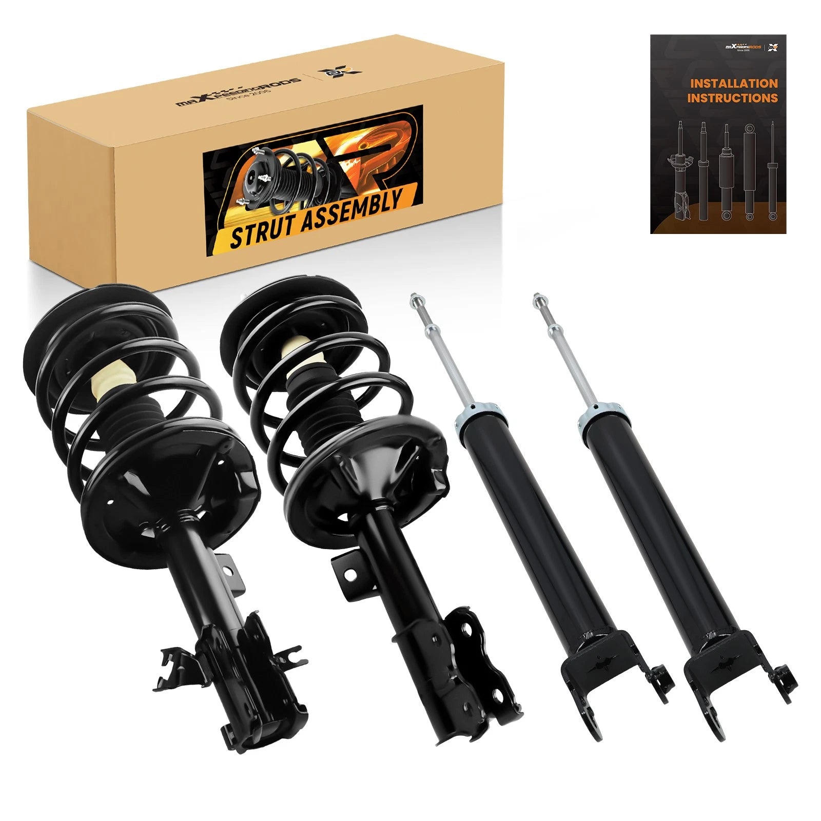 Front Complete Strut & Rear Shock Absorber Bundle for Nissan Maxima (2004–2008)