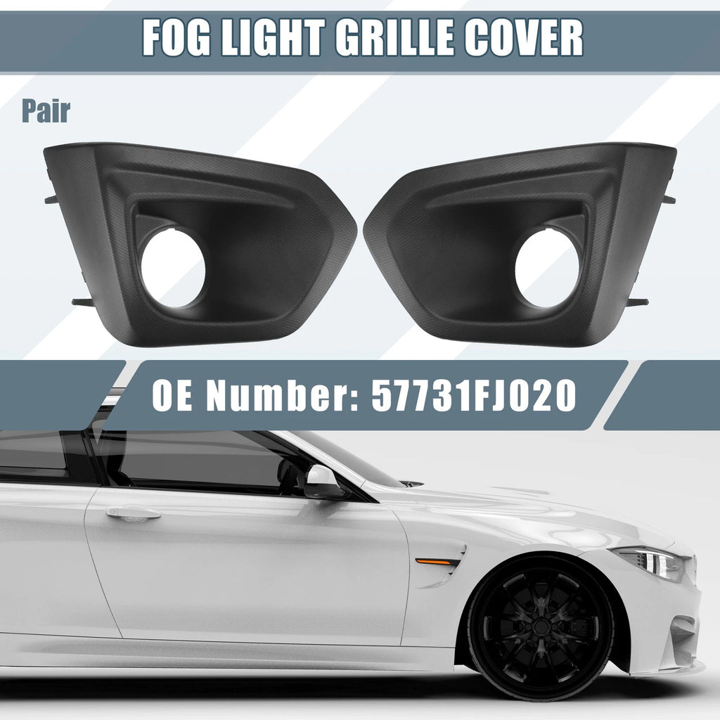 Set of 2 Fog Light Grille Cover Trim for Subaru (57731FJ020, 57731FJ030)