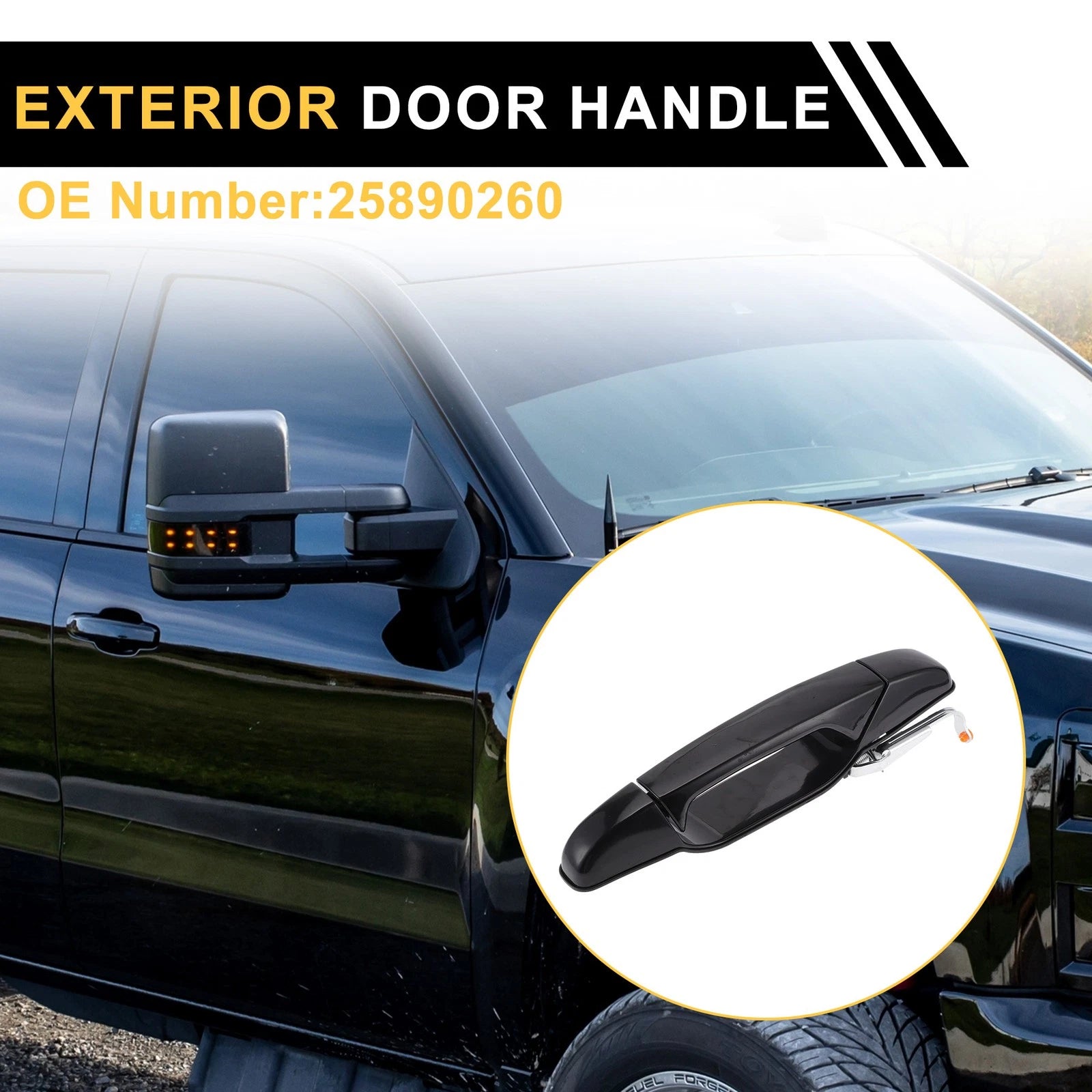 Rear Right Exterior Door Handle for Cadillac Escalade (2007–2013) No. 25890260