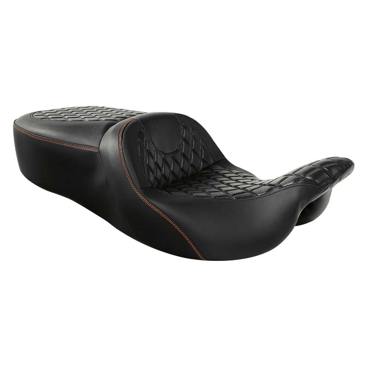 Black Driver Passenger Seat for Harley Touring Electra Street Glide (2009–2023)
