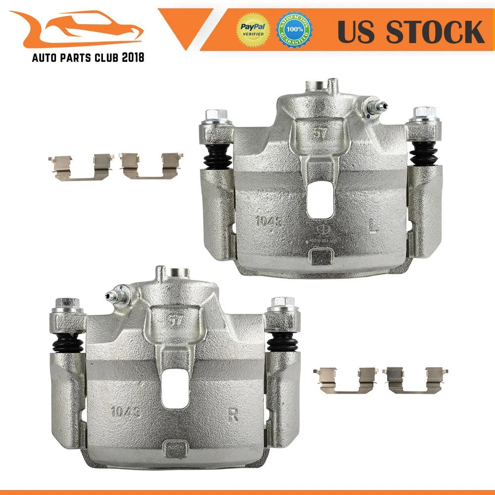 Front Pair Brake Calipers w/ Bracket for Acura CL (1997–1999) & Honda Accord (1993–1997)