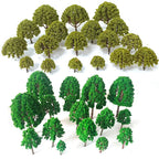 52Pcs Trees for Multiple Models O HO N Scale Railway Wargame