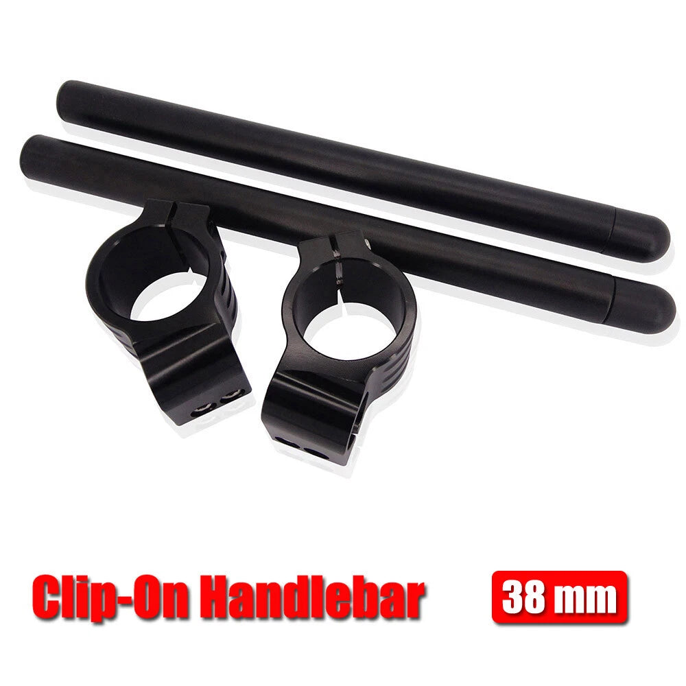 CNC 38mm Clip-On Handlebars for Kawasaki ZX600 Ninja 600R (1985–1992) ZX750 Ninja ZX-7